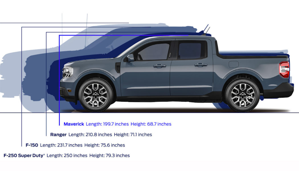 2022 Ford Maverick vs. New and Old Ford Ranger: Spec and Size Check!