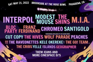 Interpol, Modest Mouse, M.I.A., The Shins to Headline Just Like Heaven Fest in 2022