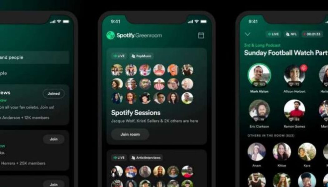 Spotify launches Clubhouse competitor Greenroom