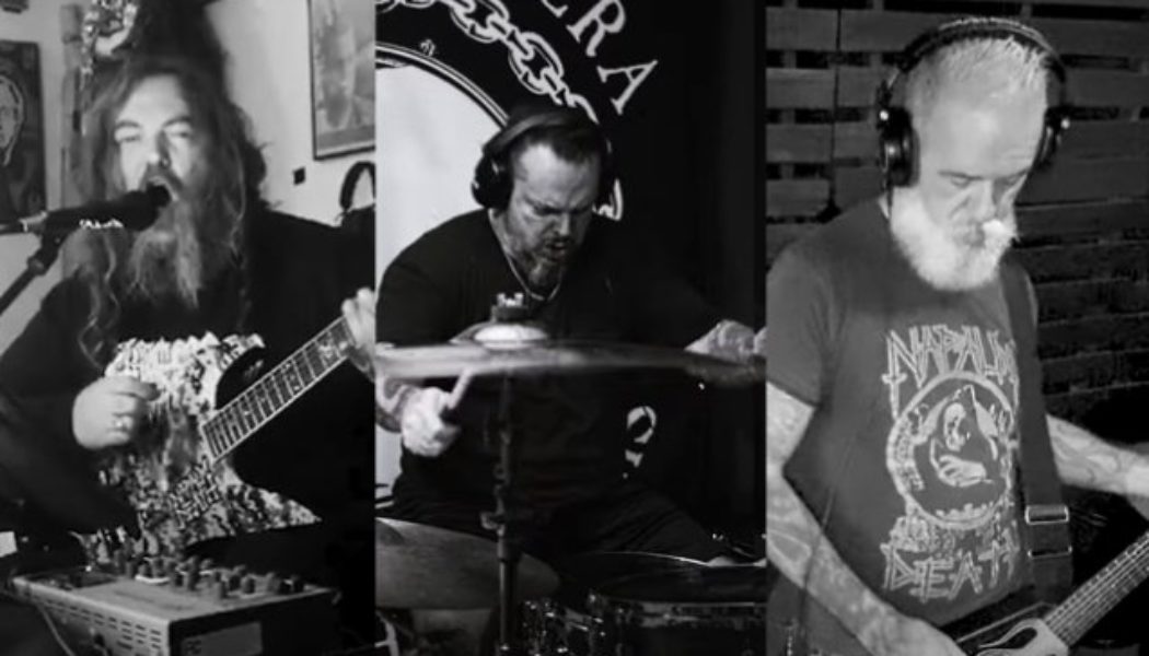 Three-Quarters Of SEPULTURA’s ‘Morbid Visions’ Lineup Reunites Virtually To Perform ‘Antichrist’ (Video)