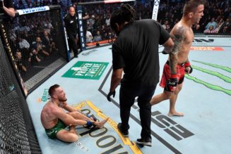 Conor McGregor Breaks Leg in Dustin Poirier Trilogy Fight
