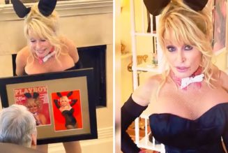 Dolly Parton Recreates Classic Playboy Bunny Look for Husband’s Birthday
