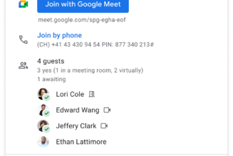 Google Calendar adds RSVP options for attending events virtually