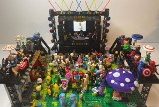 Somebody Built an Elaborate LEGO Rave With Strobe Lights, Turntables and Totems