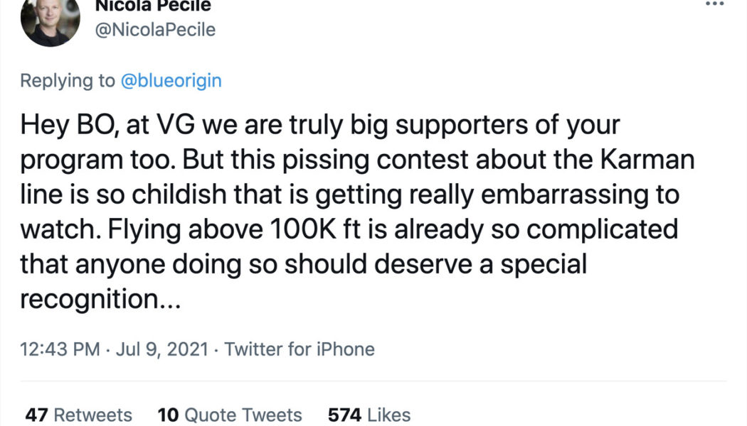 Space tourism rivalry gets extremely petty ahead of Branson’s spaceflight