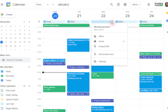 Google Calendar will let you record where you’re working to help organize office meetings