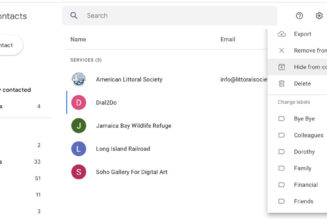 How to remove (but not delete) unneeded Google contacts