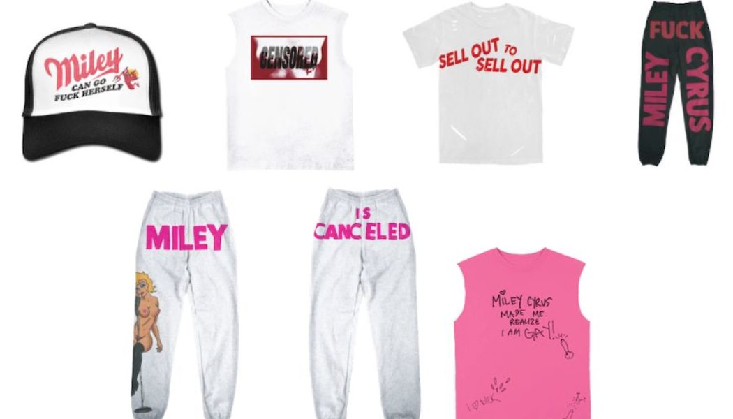 Miley Cyrus Debuts NSFW “Miley Sucks” Merch Collection