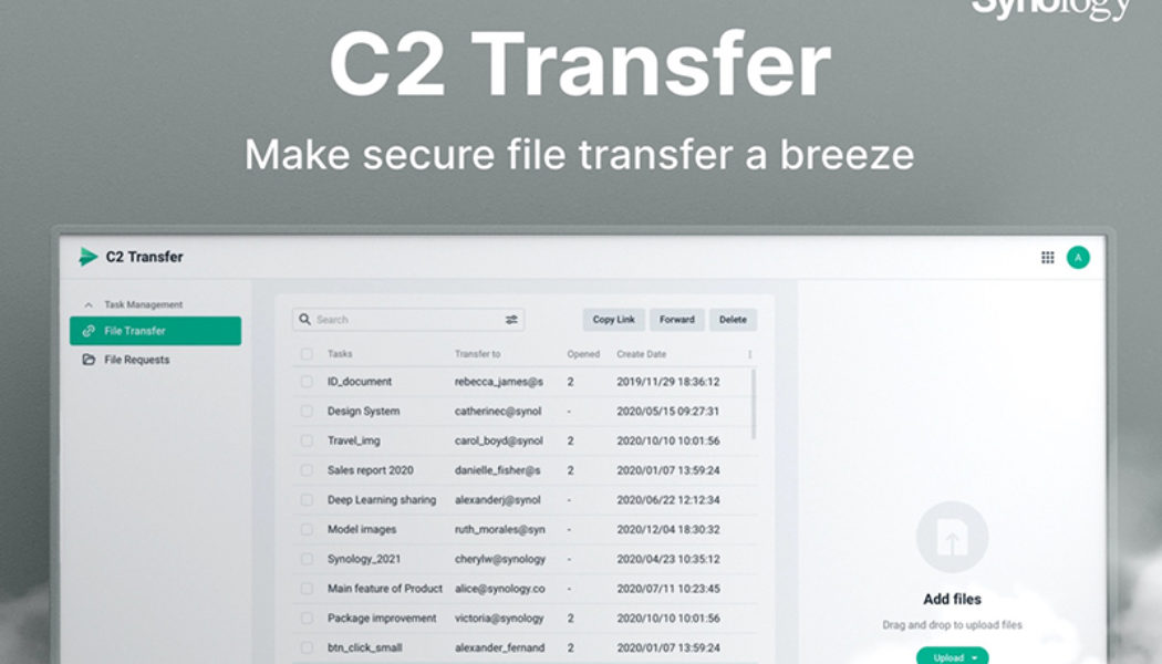 Synology Releases New Coud Service to Secure File Transfers for Businesses and Teams