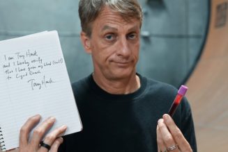 Tony Hawk Teams Up With Liquid Death To Release Skateboard Decks Infused With His Blood