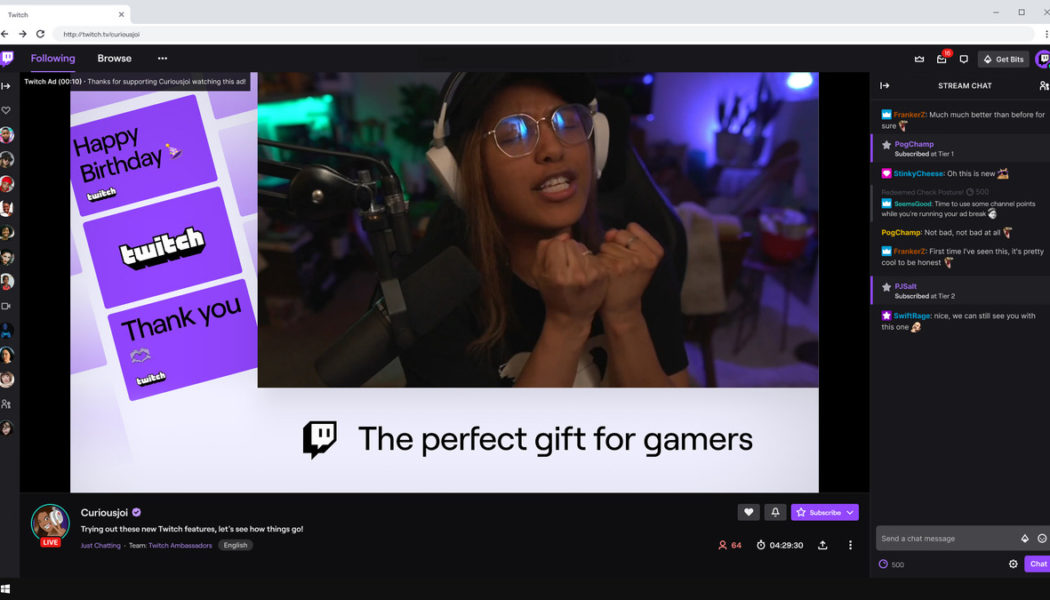 Twitch’s new ads are way less disruptive