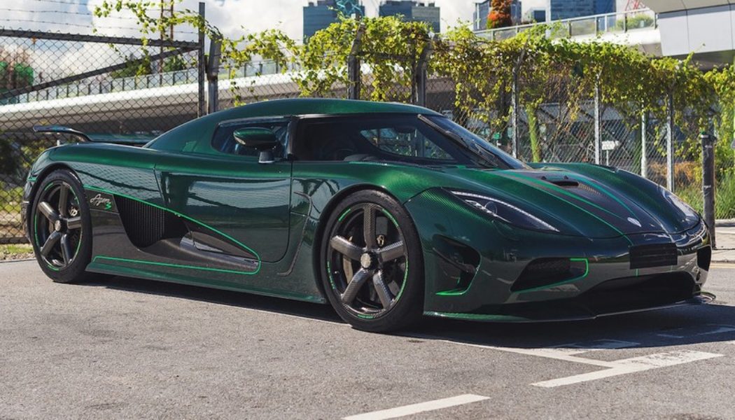 1-of-5 Koenigsegg Agera S in Vivid Green Carbon Fiber Hits the Auction Block