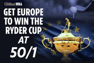 2021 Ryder Cup Betting Tips – Get Enhanced Odds of 50/1 on a European win at William Hill