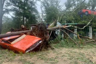 Dukes of Hazzard Confederate Flag Car Crushed by Hurricane Ida