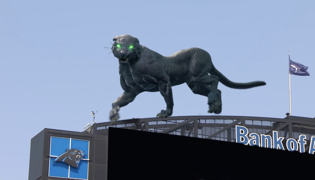 Here’s the tech behind the Carolina Panthers’ giant AR cat