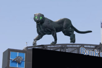 Here’s the tech behind the Carolina Panthers’ giant AR cat