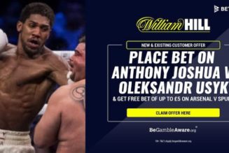 Joshua vs Usyk Betting Tips: Get a matched £5 bet for Arsenal vs Spurs at William Hill