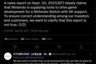 Nintendo categorically denies that a 4K Switch Pro is in development