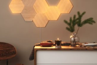 Save $50 on the Nanoleaf Elements wood-styled LED panels