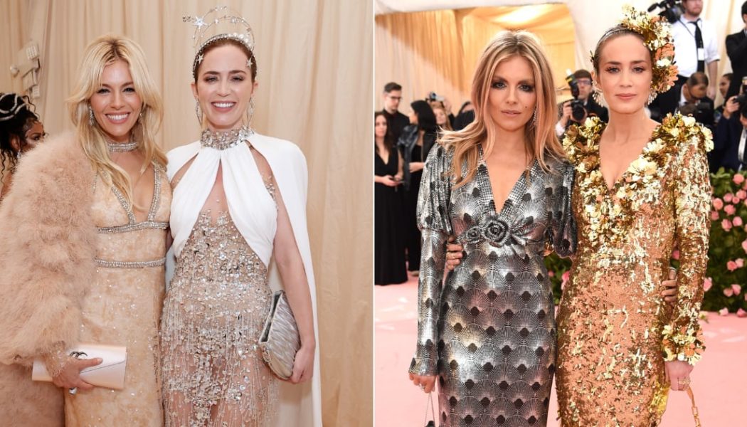 Sienna Miller and Emily Blunt Wore Matching Outfits to the Met Gala For a Second Time