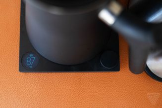 The Stagg electric kettle has the best boiling button