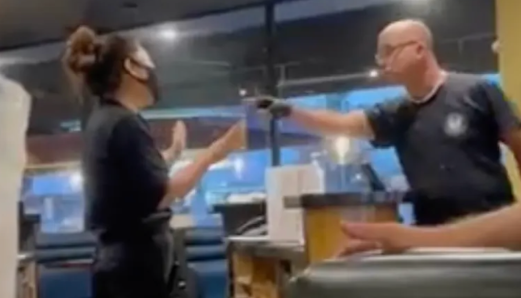 Anti-Masker Gets 2-Pieced In The Face After Angry Tirade At Diner