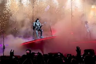 KISS’ Gene Simmons Has Spinal Tap Moment During Concert Platform Malfunction: Watch