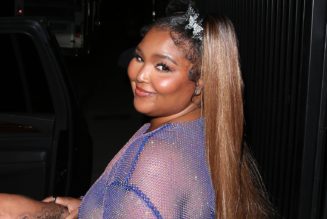 Lizzo Sparkles In Sheer Dress at Cardi B’s Dancehall-Themed Birthday Party
