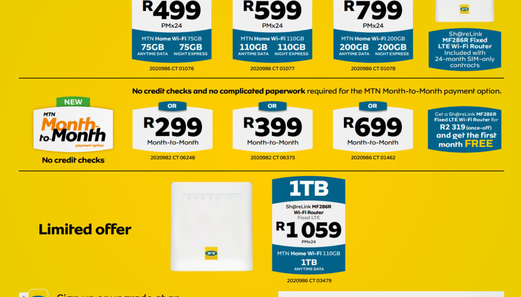 MTN SA Launches New Uncapped LTE Data Deals