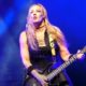 NITA STRAUSS Gets Hit In Head By Flying Broken Cane Piece During ALICE COOPER Concert (Video)