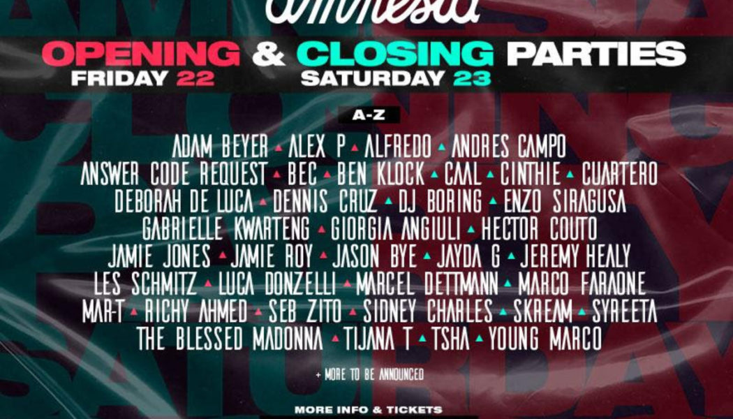 Short But Sweet: Amnesia Ibiza Announces Back-to-Back Opening and Closing Parties