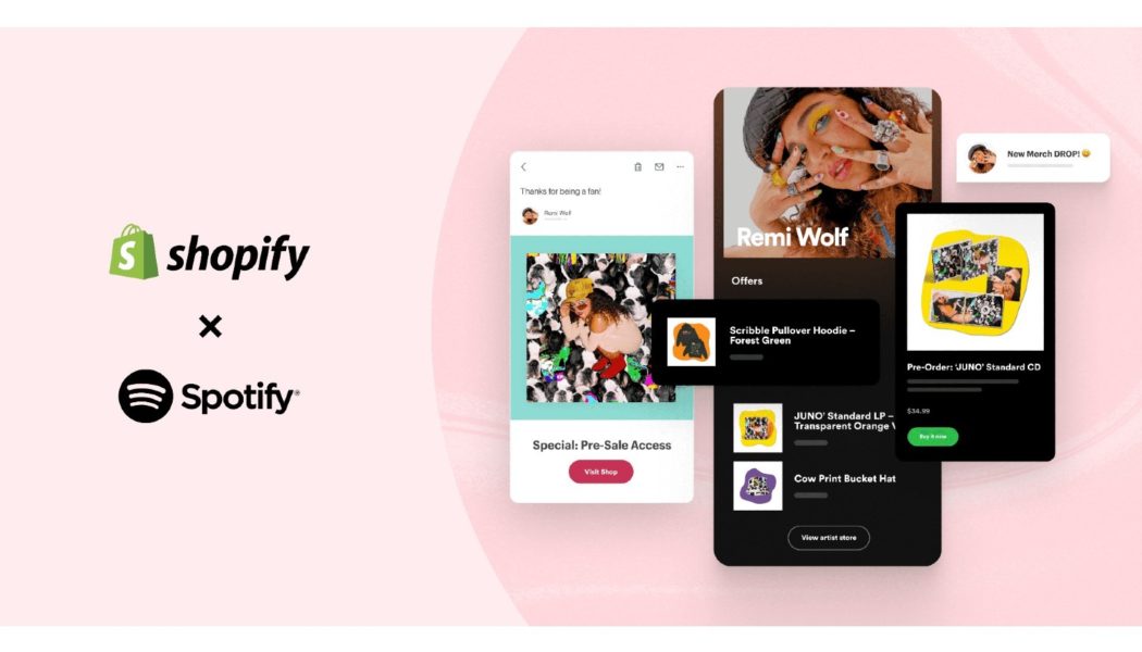 Spotify Partners With Shopify for Artist Merch Sales