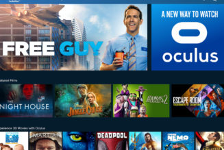 Vudu brings its TV and movie streaming app to Facebook’s Oculus VR devices