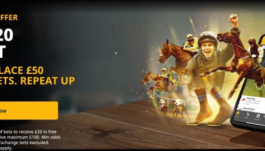 Betfair Sportsbook Sign Up Offer – Get £20 Free Bet When Betting £50 on Horse Racing