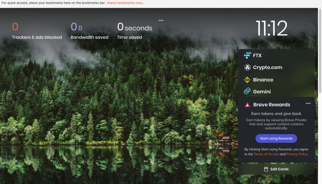 Brave built its own crypto wallet into its browser