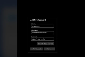 iCloud for Windows gets a built in password generator