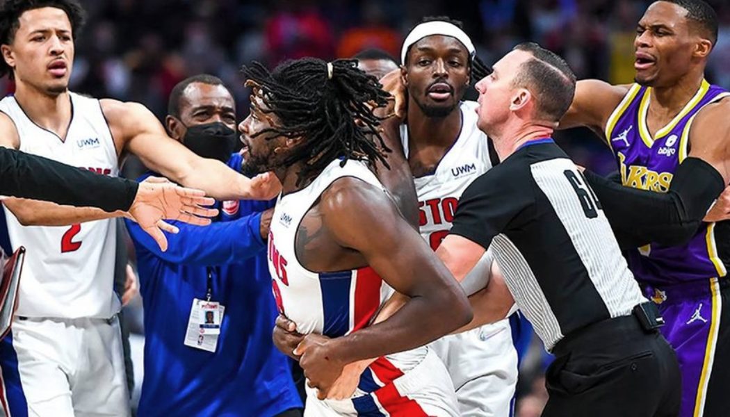 Isaiah Stewart Claims LeBron James Purposely Elbowed Him in the Face