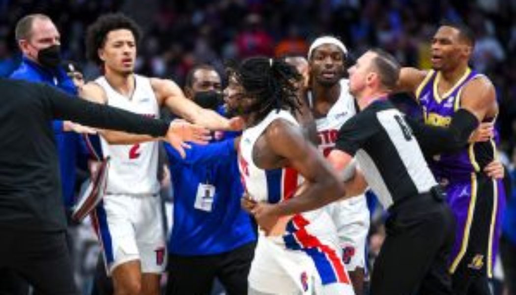Malice In The Pizza Palace?: LeBron James & Isaiah Stewart Nearly Come To Blows, #NBA Twitter Reacts