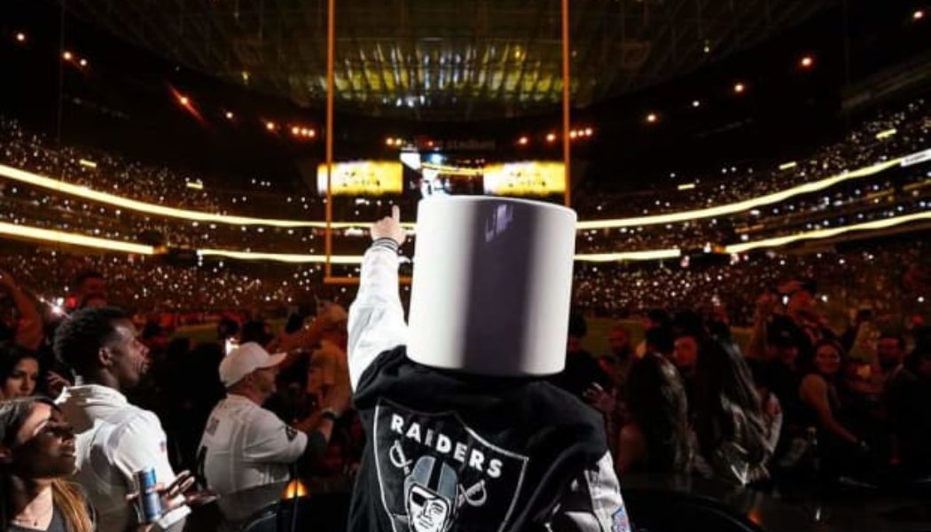 Marshmello Throws Down DJ Set During Halftime of Las Vegas Raiders Game