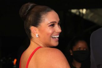 Meghan Markle Just Wore a Plunging Gown With a Thigh-High Slit on the Red Carpet
