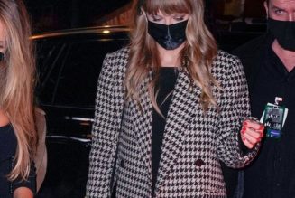 Taylor Swift Just Wore the Perfect Blazer-and-Leggings Combo for Winter