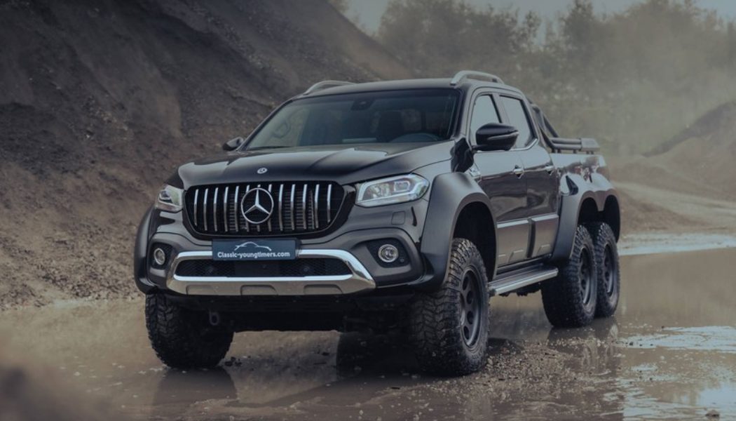 This 6-Wheeled Mercedes-Benz X 350d “Black Edition” Is Made for Off-Roading