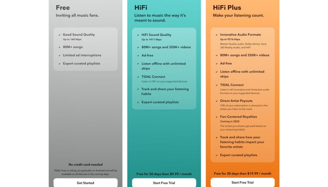 Tidal Launches Free Tier, Steps Into User-Centric Payments