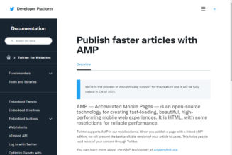 Twitter stops opening links in AMP on iOS and Android