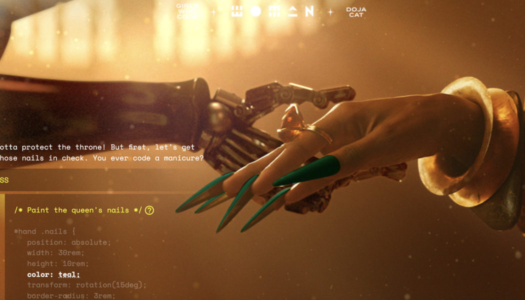 An interactive Doja Cat music video can introduce you to programming
