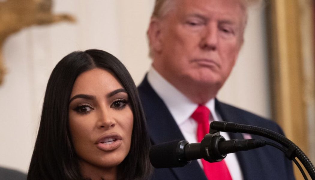 Blank Stare: Kim Kardashian Expresses Regret For Telling Kanye West To Take off His MAGA Hat