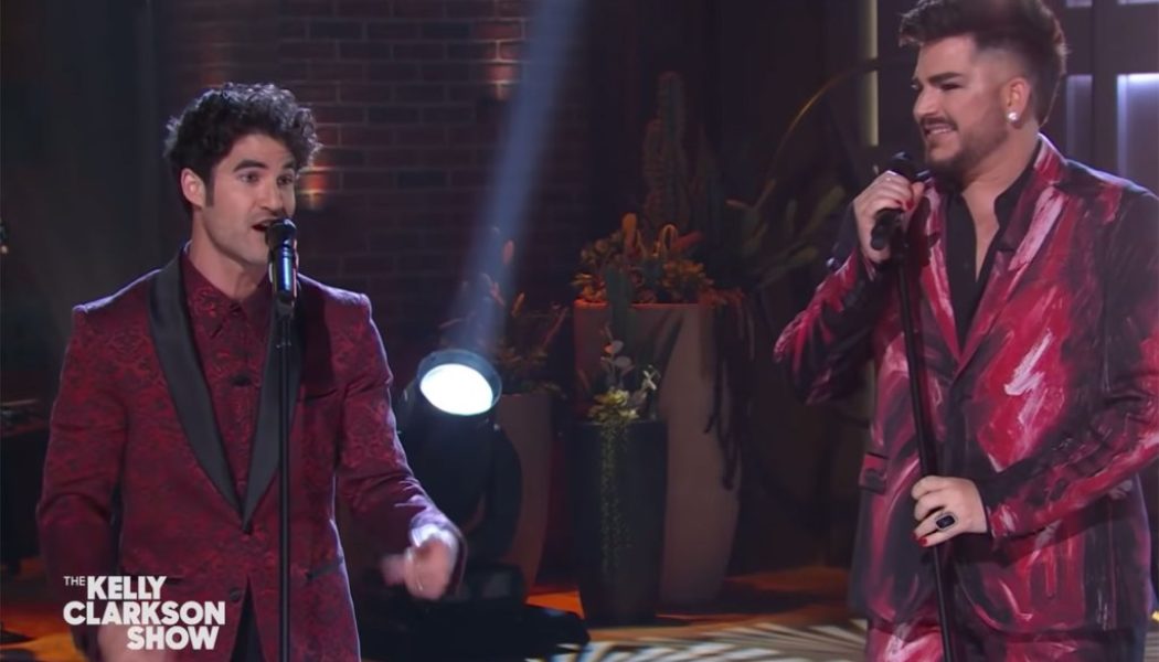 Darren Criss & Adam Lambert Jazz Up ‘The Kelly Clarkson Show’ With Flashy Holiday Cover