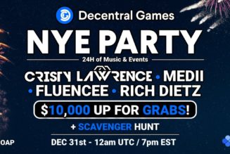 Decentral Games Is Hosting a Massive NYE Metaverse Party With Rich DietZ, Fluencee, More