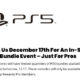 GameStop is selling PlayStation 5 console bundles in-store on December 17th