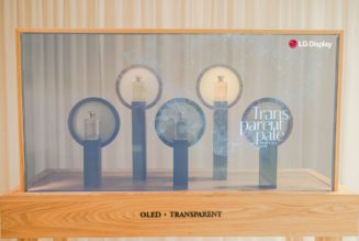 LG Display shows off a versatile lineup of transparent OLED screens at CES 2022